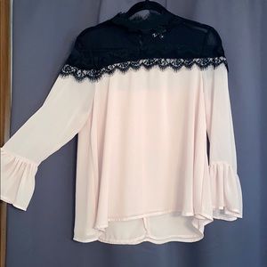 Blush pink blouse